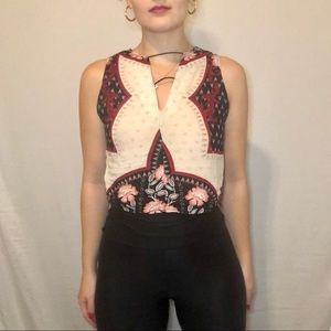 Reversible floral top